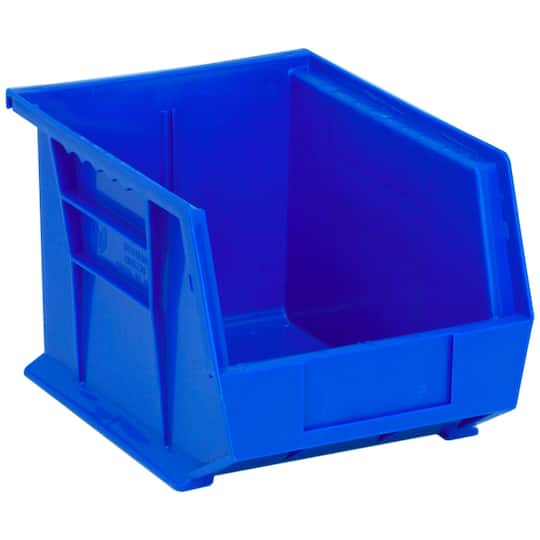 Quantum Food Service QUS239 BL Stack & Hang Shelf Bin - 10 3/4 x 8 1/4, Blue, Case of 6